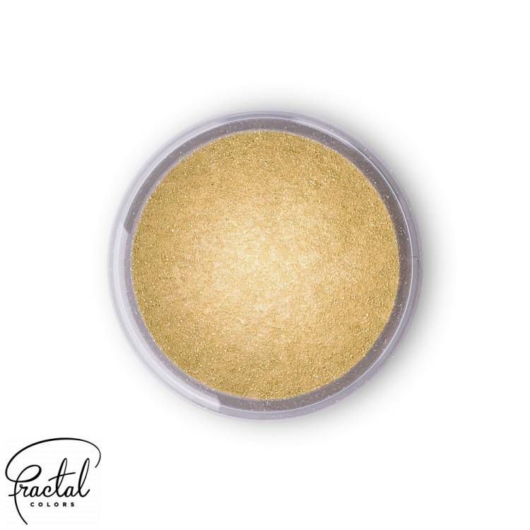 Dekorativní prachová perleťová barva Fractal - Golden Shine (3,5 g)