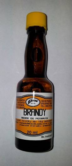 SLEVA 50%! Aroma do potravin (20 ml) Brandy Trvanlivost do 21.9.2023!