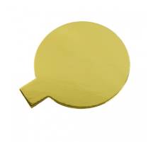 Cake Star Placemat for mini desserts gold-silver thin circle 10 cm (1 pc.)