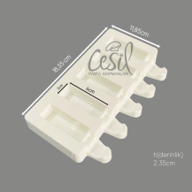 Cesil Silicone mold for popsicles (for 5 pcs.)