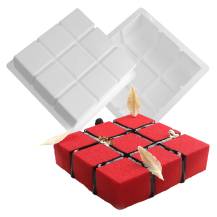 Cesil Moule silicone pour pâtisserie/desserts glacés Carré (cubes)