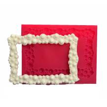 Cesil Silicone mold Frame with pearls