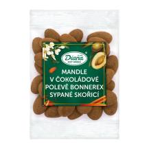 Diana Almonds in bonnerex chocolate coating sprinkled with cinnamon (100 g)