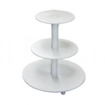 Plastic cake stand 3 tiers (central column)