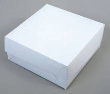 Boîte à gâteaux blanche (18 x 18 x 9 cm)