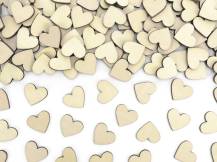 PartyDeco Wooden confetti hearts (50 pcs)
