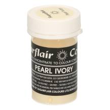 Pastelová gélová farba Sugarflair (25 g) Pearl Ivory