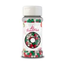 SweetArt cukrové perly Christmas mix 5 mm (80 g) 1