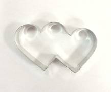 Cutter Double heart 8.5 cm