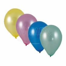 Ballons Wimex couleur métallisé 25 cm (10 pcs)