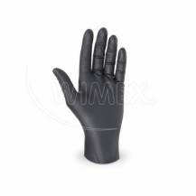 Wimex Gloves latex púdermentes fekete M (100 db)