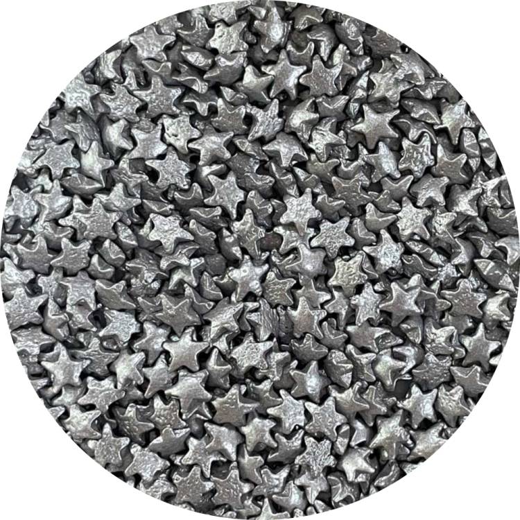 4Cake Cukrové hvězdičky stříbrné (60 g)