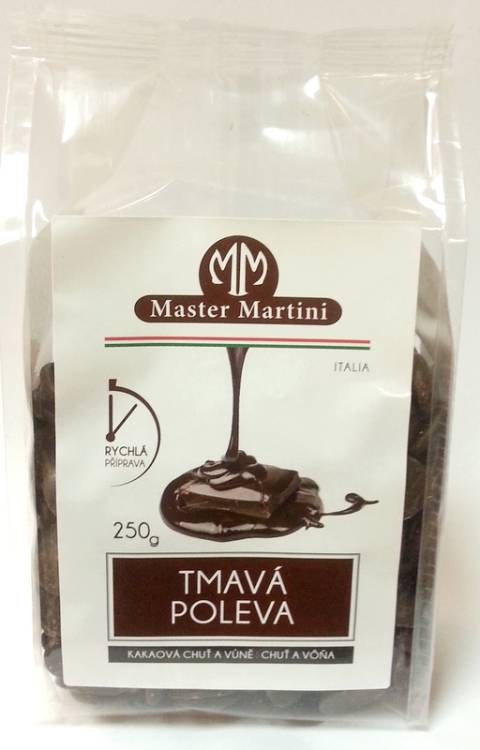 AKCE -10%! Master Martini Tmavá poleva (250 g) Trvanlivost do 5.9.2023!