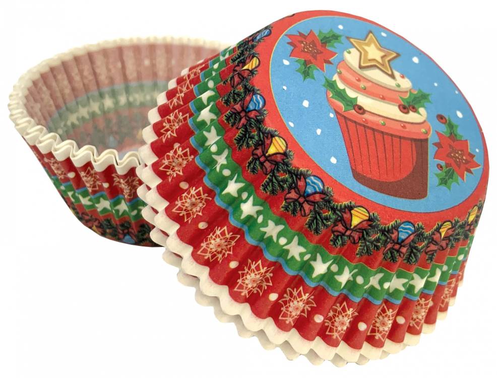 Alvarak košíčky na muffiny Vánoční cupcake (50 ks) 1