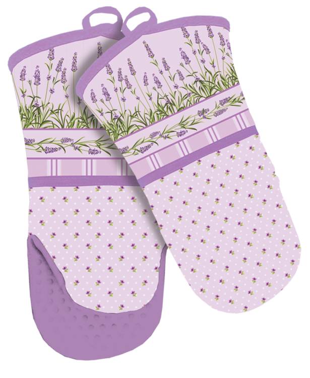 Alvarak kuchyňská chňapka fialová se silikonovou dlaní Levandule