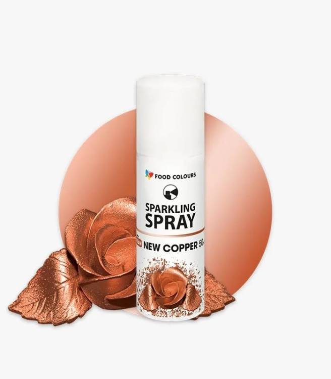 Barva ve spreji Food Colours New Copper (50 ml) Měděná