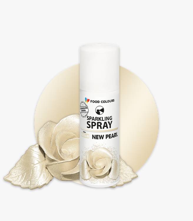 Barva ve spreji Food Colours New Pearl (50 ml) Perleťová