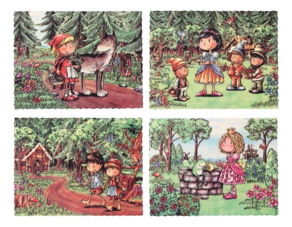 Bombasei marcipánová dekorace Moderní pohádky (24 ks)