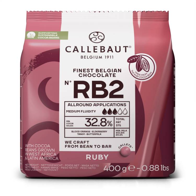 Callebaut Čokoláda RUBY 32,8% (0,4 kg)