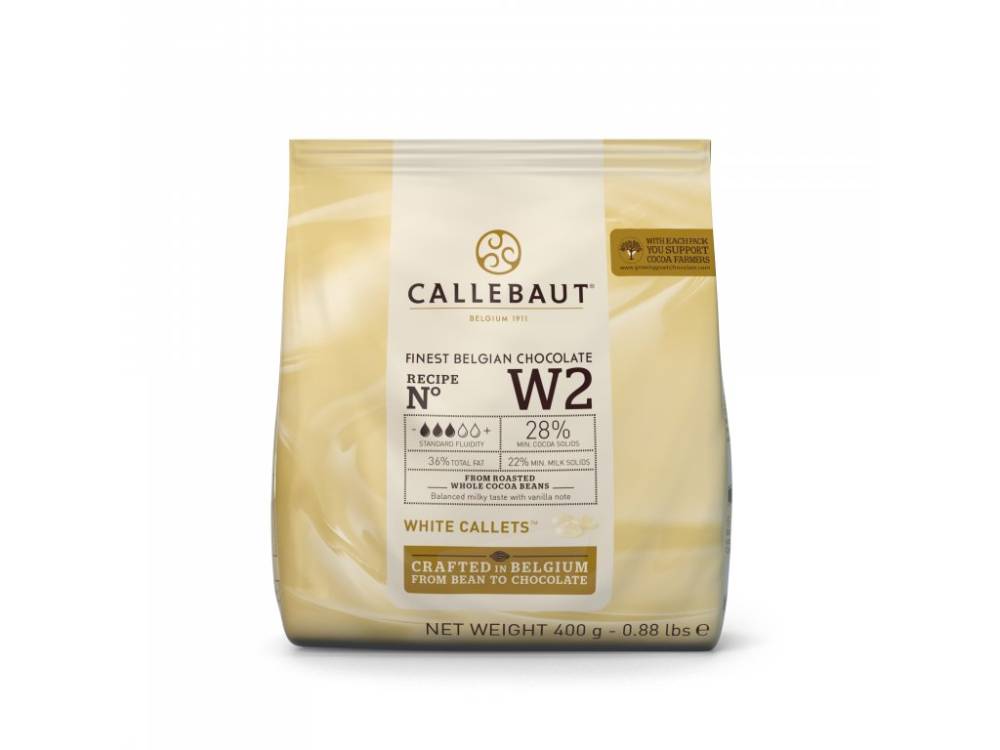 Callebaut Pravá bílá čokoláda 28% (0,4 kg)