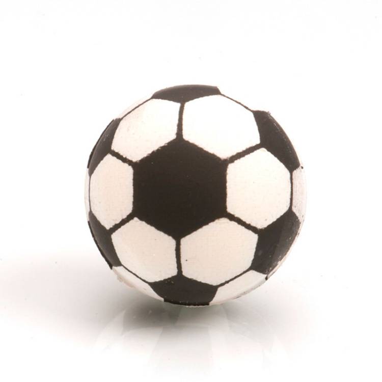 Čokoládová dekorace Fotbalové míče 3D (6 ks)