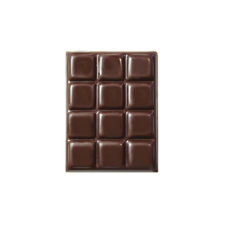 Čokoládová dekorace Tabulka čokolády tmavá (10 ks)