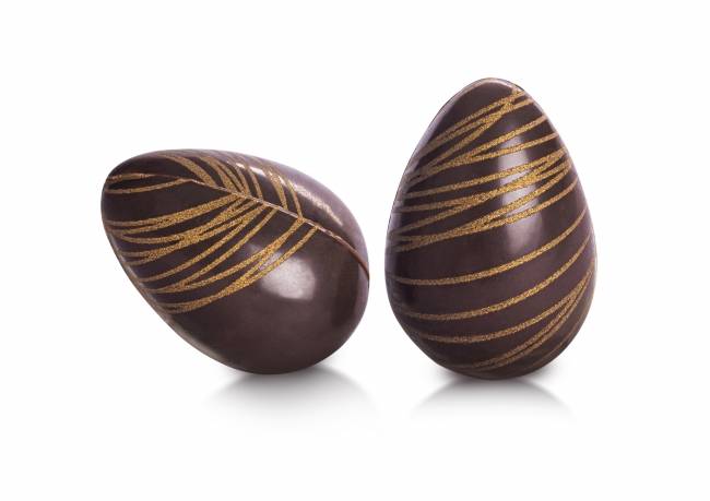 Čokoládová dekorace Vajíčka tmavá (6 ks)