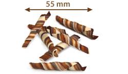 Čokoládové ruličky dvoubarevné TWISTER MARBLE (70 g)