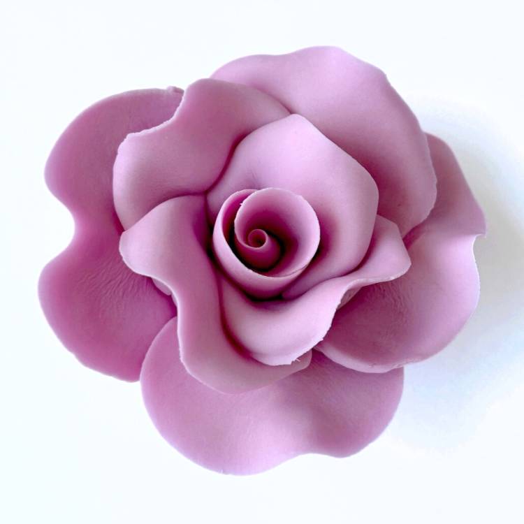 Cukrová růže velká lila (9 ks)