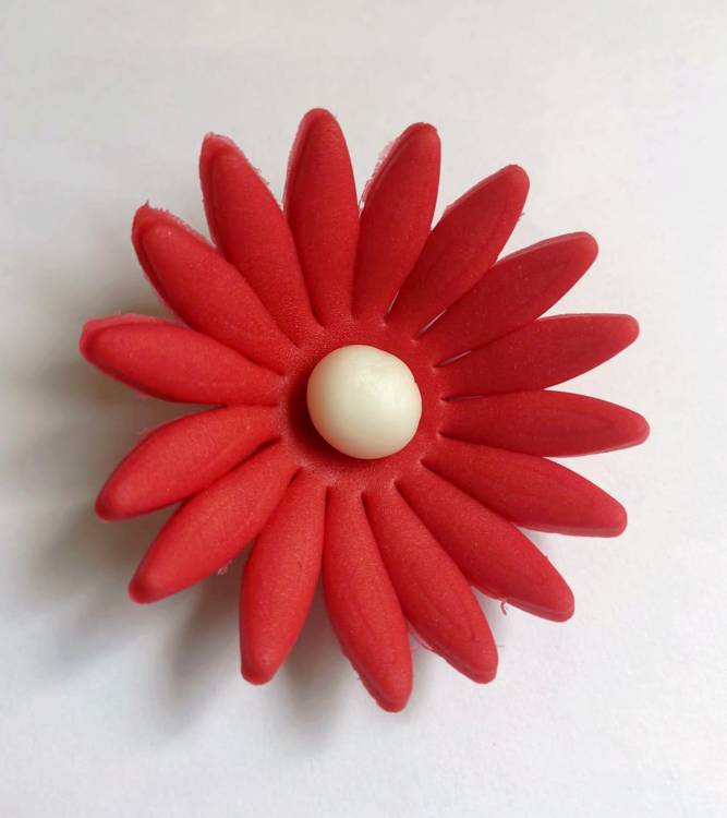 Cukrová sedmikráska velká červená (9 ks)