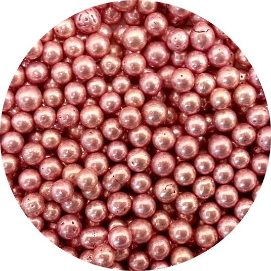 Cukrové perly růžové (50 g)