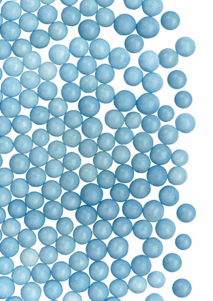 Cukrové perly světle modré 4 mm (50 g)