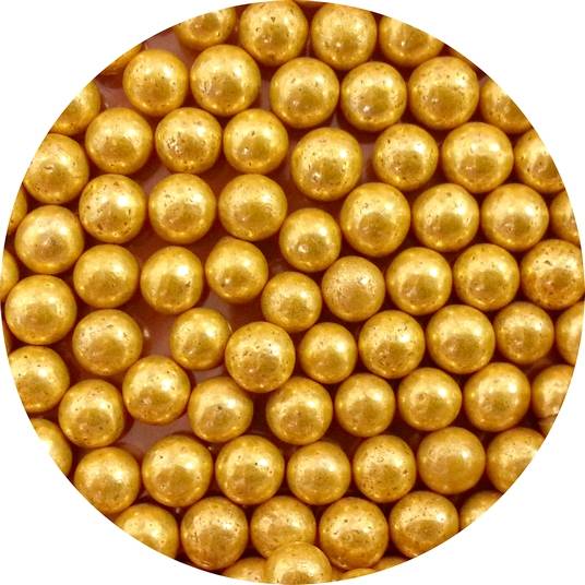Cukrové perly zlaté velké (50 g)