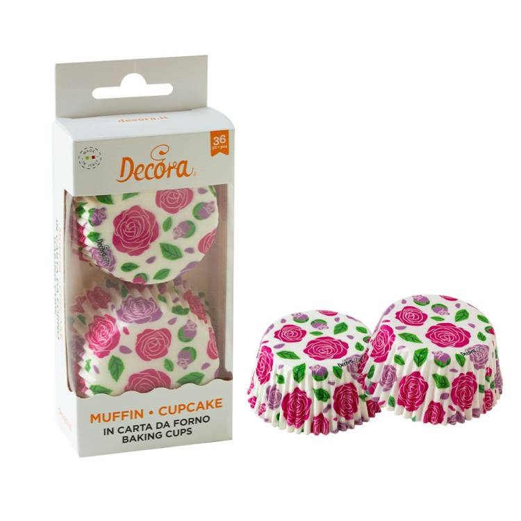 Decora košíčky na muffiny Růže (36 ks)