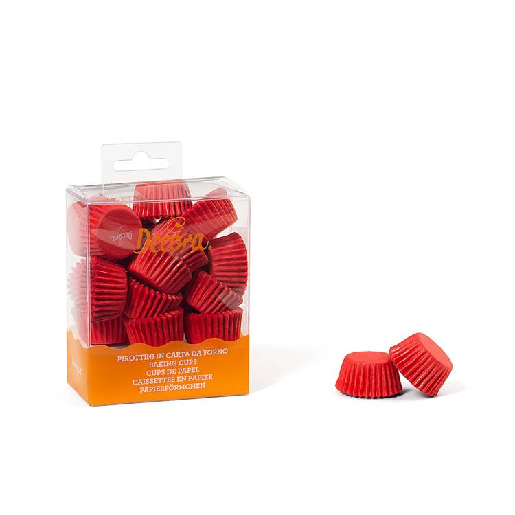 Decora mini košíčky na bonbony Červené (200 ks)