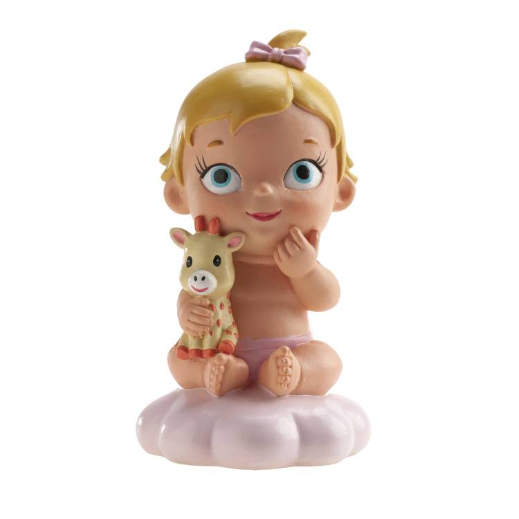 Dekora figurka Holčička s žirafou