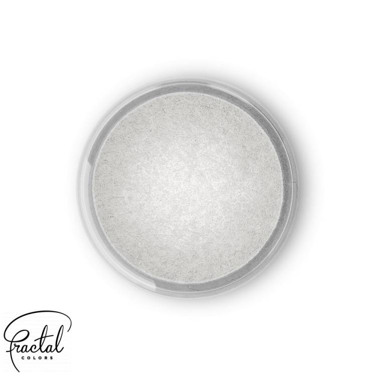 Jedlá prachová perleťová barva Fractal - Pearl White (3,5 g)