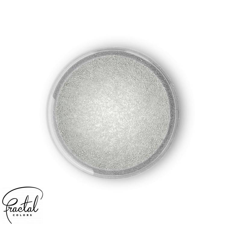 Jedlá prachová perleťová barva Fractal - Sparkling White (3,5 g)