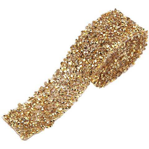Diamantový pás plastový zlatý prémium (3 cm x 4,57 m)