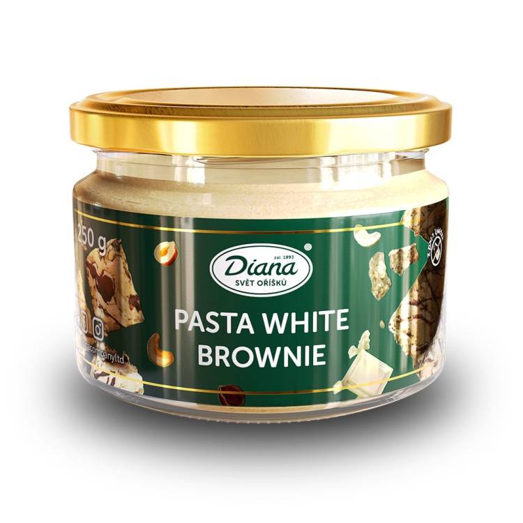 Diana Ořechová pasta white brownie (250 g)