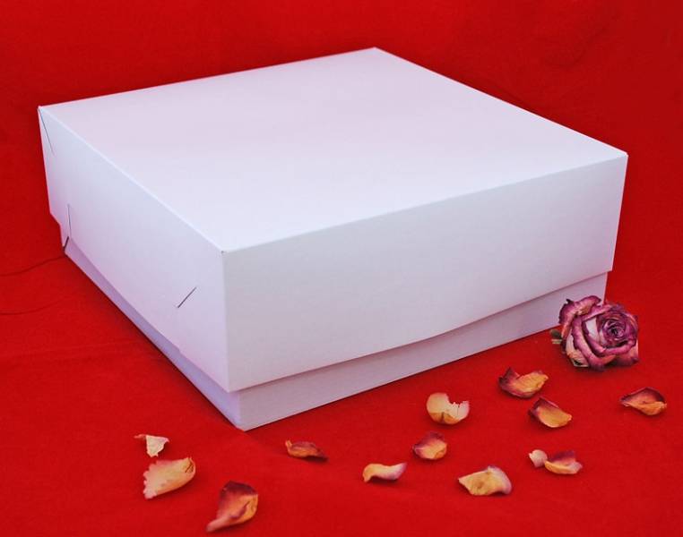 Dortová krabice bílá (30 x 30 x 12 cm)