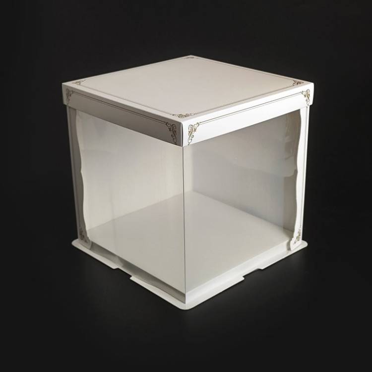 Dortový box bílý s 2 okny (23,5 x 23,5 x 24 cm)