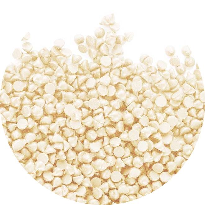 Eurocao Čokoládové dropsy termostabilní bílé 23,5% (250 g)