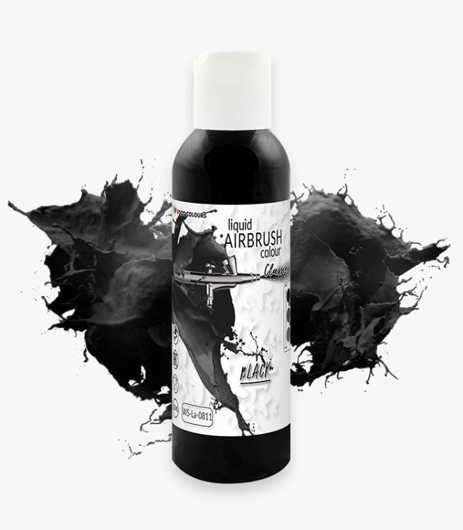 Food Colours airbrush barva tekutá Black (135 ml)