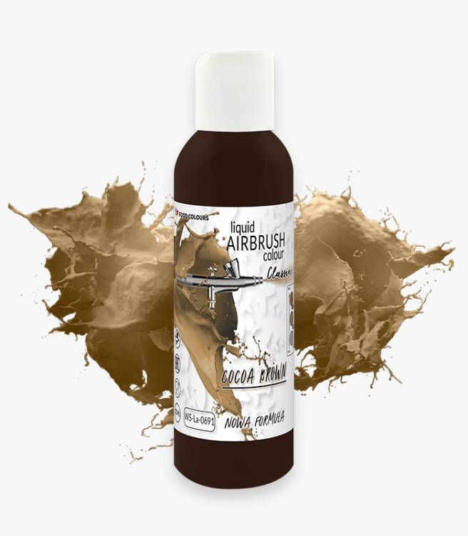 Food Colours airbrush barva tekutá Cocoa Brown (135 ml)