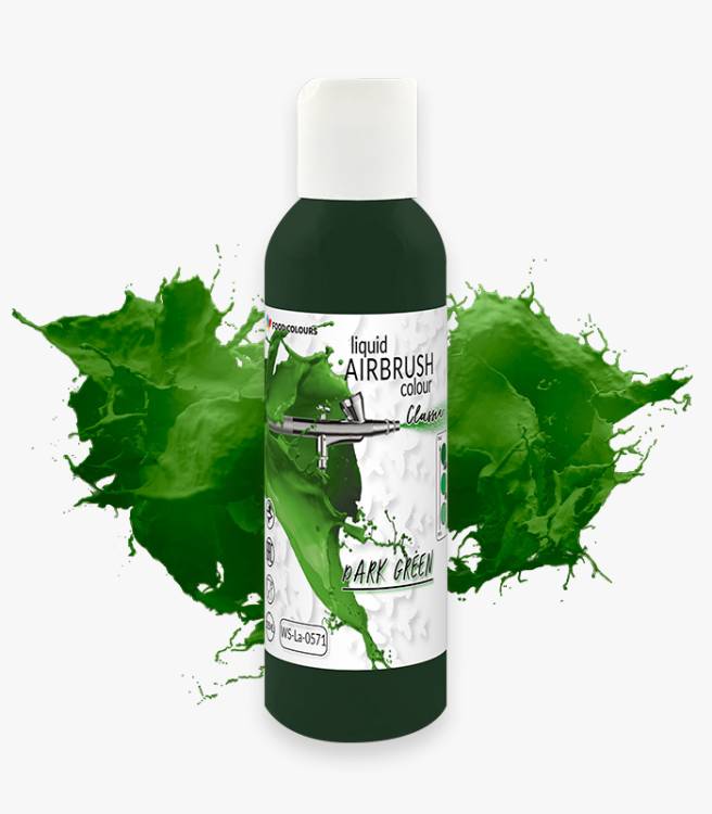 Food Colours airbrush barva tekutá Dark Green (135 ml)