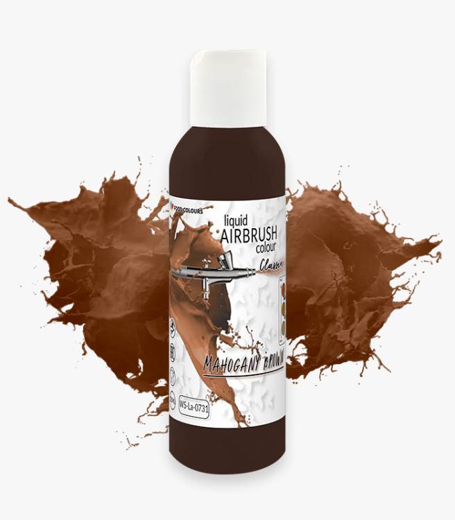 Food Colours airbrush barva tekutá Mahogany Brown (135 ml)