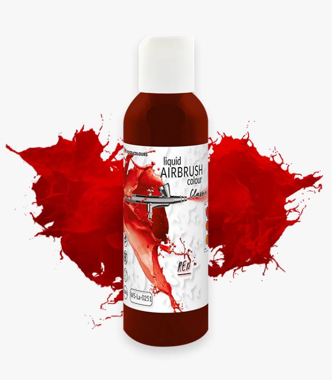 Food Colours airbrush barva tekutá Red (135 ml)