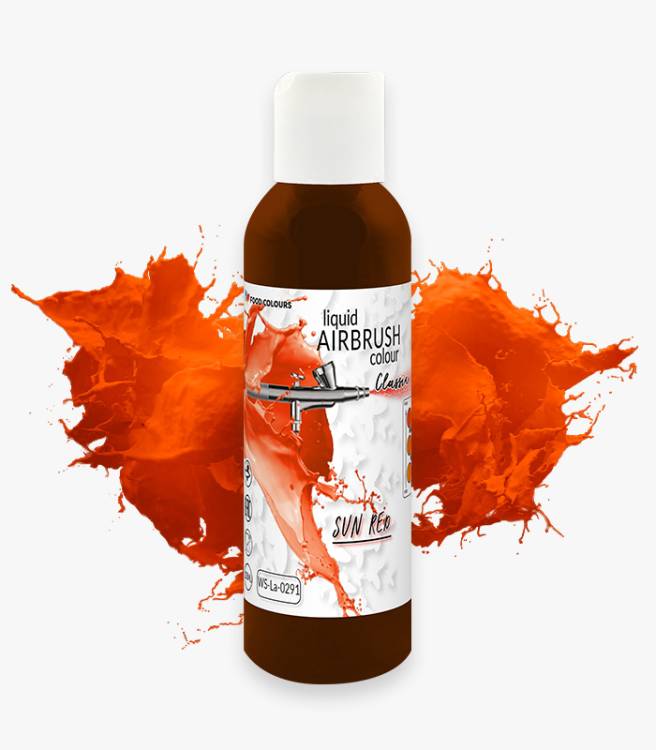 Food Colours airbrush barva tekutá Sun Red (135 ml)