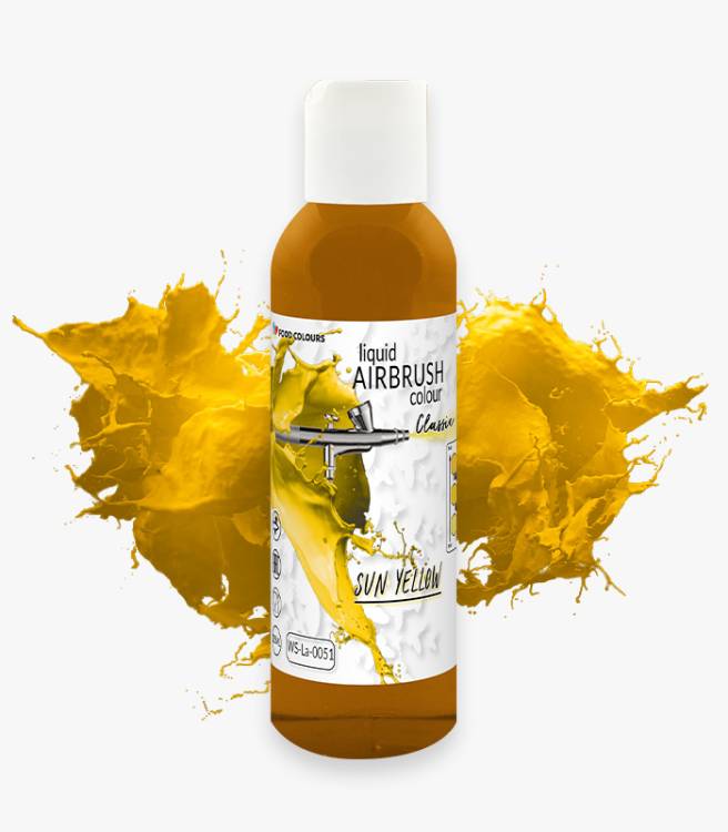Food Colours airbrush barva tekutá Sun Yellow (135 ml)